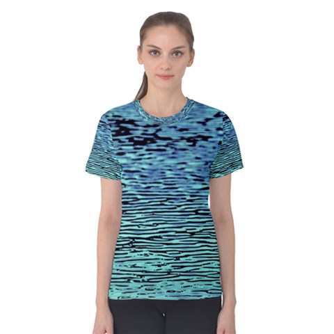 Blue Waves Flow Series 3 Women s Cotton Tee by DimitriosArt