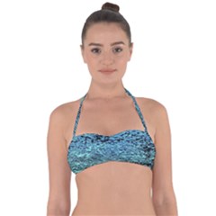 Blue Waves Flow Series 3 Halter Bandeau Bikini Top by DimitriosArt