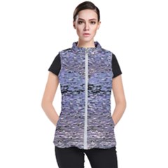 Silver Waves Flow Series 2 Women s Puffer Vest by DimitriosArt