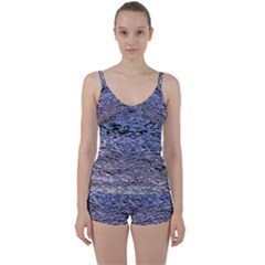 Silver Waves Flow Series 2 Tie Front Two Piece Tankini by DimitriosArt