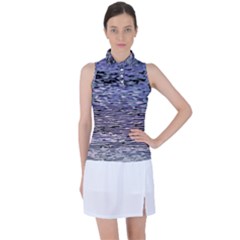 Silver Waves Flow Series 2 Women s Sleeveless Polo Tee by DimitriosArt