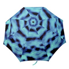 Blue Waves Flow Series 4 Folding Umbrellas by DimitriosArt