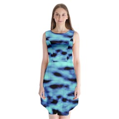 Blue Waves Flow Series 4 Sleeveless Chiffon Dress   by DimitriosArt