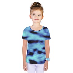 Blue Waves Flow Series 4 Kids  One Piece Tee