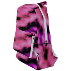 Pink  Waves Flow Series 2 Travelers  Backpack by DimitriosArt