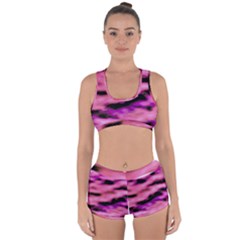 Pink  Waves Flow Series 2 Racerback Boyleg Bikini Set by DimitriosArt