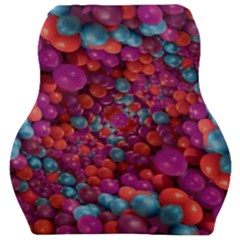 Colorful Spheres Motif Print Design Pattern Car Seat Velour Cushion  by dflcprintsclothing