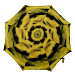 Yellow Waves Flow Series 1 Hook Handle Umbrellas (small) by DimitriosArt
