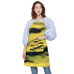 Yellow Waves Flow Series 1 Pocket Apron by DimitriosArt