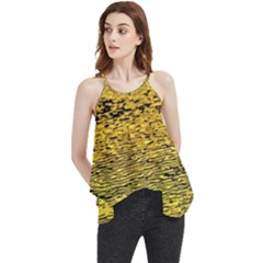 Yellow Waves Flow Series 2 Flowy Camisole Tank Top by DimitriosArt