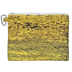 Yellow Waves Flow Series 2 Canvas Cosmetic Bag (xxl) by DimitriosArt