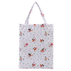 Cute Faces Of Snowmen Classic Tote Bag by SychEva