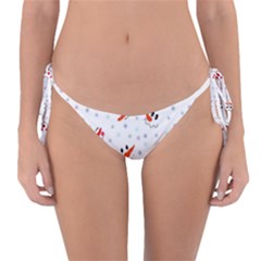 Cute Faces Of Snowmen Reversible Bikini Bottom by SychEva