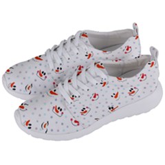 Cute Faces Of Snowmen Men s Lightweight Sports Shoes by SychEva