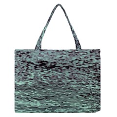 Blue Waves Flow Series 5 Zipper Medium Tote Bag by DimitriosArt