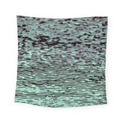 Blue Waves Flow Series 5 Square Tapestry (small) by DimitriosArt