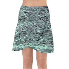 Blue Waves Flow Series 5 Wrap Front Skirt by DimitriosArt