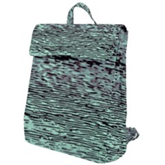 Blue Waves Flow Series 5 Flap Top Backpack by DimitriosArt