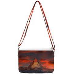 Switzerland-zermatt-mountains-snow Double Gusset Crossbody Bag