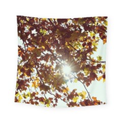 Golden Leaf s Square Tapestry (small) by DimitriosArt