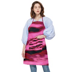 Pink  Waves Flow Series 3 Pocket Apron by DimitriosArt