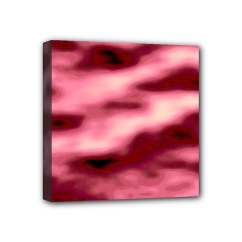 Pink  Waves Flow Series 5 Mini Canvas 4  X 4  (stretched)