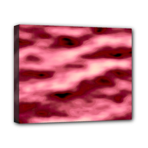 Pink  Waves Flow Series 5 Canvas 10  X 8  (stretched) by DimitriosArt