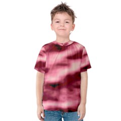 Pink  Waves Flow Series 5 Kids  Cotton Tee