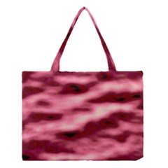 Pink  Waves Flow Series 5 Medium Tote Bag by DimitriosArt