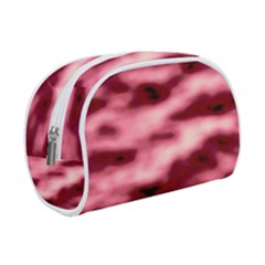 Pink  Waves Flow Series 5 Make Up Case (small) by DimitriosArt