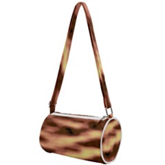 Gold Waves Flow Series 2 Mini Cylinder Bag by DimitriosArt