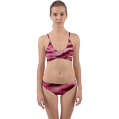 Pink  Waves Flow Series 6 Wrap Around Bikini Set by DimitriosArt