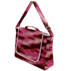 Pink  Waves Flow Series 6 Box Up Messenger Bag by DimitriosArt