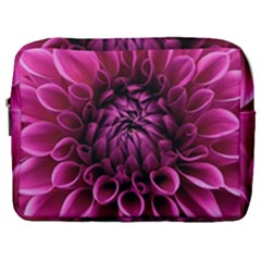 Dahlia-flower-purple-dahlia-petals Make Up Pouch (large)