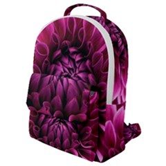 Dahlia-flower-purple-dahlia-petals Flap Pocket Backpack (small)