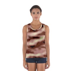 Pink  Waves Flow Series 7 Sport Tank Top  by DimitriosArt