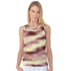 Pink  Waves Flow Series 8 Women s Basketball Tank Top by DimitriosArt