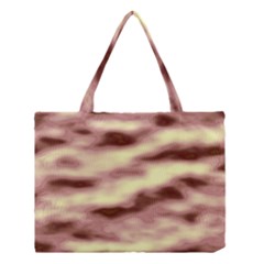 Pink  Waves Flow Series 8 Medium Tote Bag by DimitriosArt