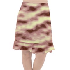 Pink  Waves Flow Series 8 Fishtail Chiffon Skirt by DimitriosArt