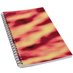 Red Waves Flow Series 3 5 5  X 8 5  Notebook by DimitriosArt