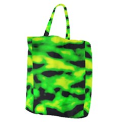 Green Waves Flow Series 3 Giant Grocery Tote by DimitriosArt