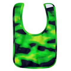 Green Waves Flow Series 3 Baby Bib by DimitriosArt