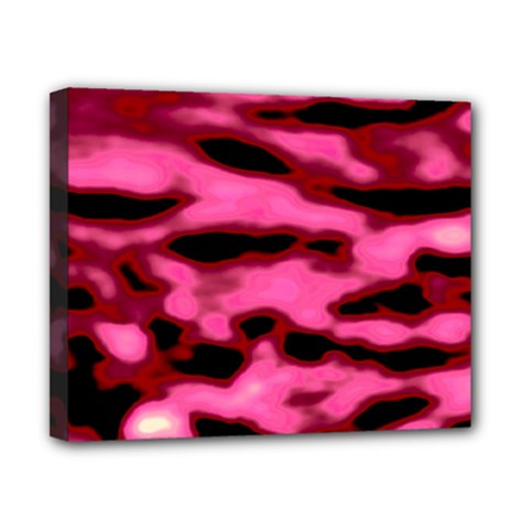 Pink  Waves Flow Series 9 Canvas 10  X 8  (stretched) by DimitriosArt