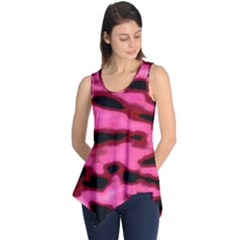 Pink  Waves Flow Series 9 Sleeveless Tunic by DimitriosArt