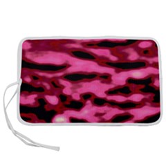 Pink  Waves Flow Series 9 Pen Storage Case (s) by DimitriosArt