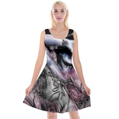 Watercolor Girl Reversible Velvet Sleeveless Dress by MRNStudios