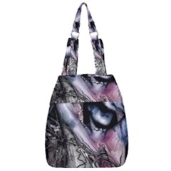 Watercolor Girl Center Zip Backpack by MRNStudios