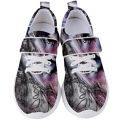 Watercolor Girl Women s Velcro Strap Shoes by MRNStudios