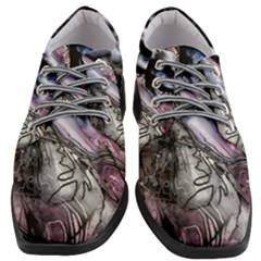 Watercolor Girl Women Heeled Oxford Shoes by MRNStudios