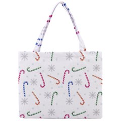 Christmas Candy Canes Mini Tote Bag